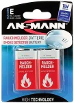 ANSMANN battery smoke detector - Alkaline 9V EBlock, Blister