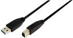 LOGILINK - USB-Kabel - 9-polig USB Typ A (M) - 9-polig USB Typ B (M) - 2 m (USB 3.0) (CU0024)