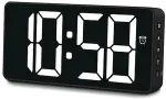 HAMA bali digital alarm clock black