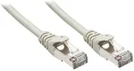 Lindy - Patch-Kabel - RJ-45 (M) bis RJ-45 (M) - 30cm - Foiled Unshielded Twisted Pair (F/UTP) - CAT 5e - geformt, ohne Haken, verseilt - Grau (48340)