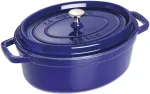 STAUB Oval Cocotte, 29cm Dark Blue, Cast Iron