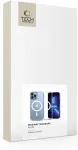 Tech-Protect &Uuml;mbris Magmat MagSafe, Apple iPhone 13, l&auml;bipaistev valge MagSafe ringiga,