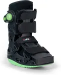 REHA FUND Short Ankle-Foot Orthosis "AIR WALKER DUO" SHORT O-1185/M REHAFUND, Black