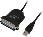 LOGILINK USB-Kabel Parallel 1.80m schwarz