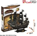 CUBIC FUN Puzzle 3D Pirate Ship Queen Anne
