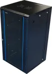 TOTEN 19&rdquo; wall cabinet , 22U, 600 &times; 600, glass door, black / ZS66226001 / 19-Z6622