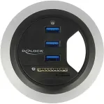 DELOCK Tisch-Hub 3 Port USB 3.0 + 2 Slot SD Card Reader