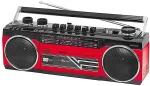 Raadio Trevi BT Radio Recorder, Cassette player/recorder with automatic recording level and autostop function, 4 band radio MW/FM/SW1-2, USB/SD inputs with playback of MP3 files, Wireless connection to listen to wireless music from Smartphone and Tab ...