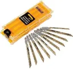 DeWALT DT2296-QZ jigsaw/scroll saw/reciprocating saw blade Jigsaw blade Metal 10 pc(s)