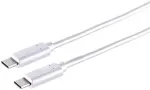 S/CONN S-Impuls USB Kabel 3.2 USB Typ C Stecker > USB Typ C Stecker Gen. 2x2 wei 0,5m
