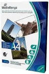 MEDIARANGE Foto Papier hochgl&auml;nzend A4 160g 50 Blatt Dual