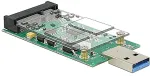 DELOCK Konverter USB 5 Gbps Typ-A Stecker > mSATA full size