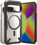 Ringke Kaitse&uuml;mbris Fusion X Magnetic, Google Pixel 10 Pro / Pixel 10, l&auml;bipaistev musta &auml;&auml;rega, Qi2/MagSafe &uuml;hilduv,