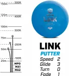 Discmania Discgolf Putter SOFT EXO LINK Evolution Blue 2/3/0/1