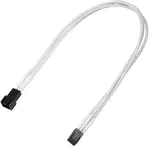 Nanoxia Kabel 3-Pin Verl&auml;ngerung, 30 cm, Single, wei&szlig;