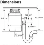 ISE Food waste disposer PREMIUM 700 EC