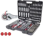 KS TOOLS 1/4 +3/8 +1/2 Socket Wrench-Set 195-pieces 917.0795