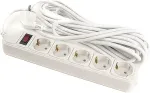 Noname Extension cord 7m, 5 sockets, with switch