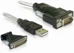 DeLOCK USB Kabel A -> D-Sub9 + D-Sub25 St/St 1.80m