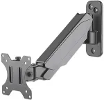 Manhattan TV & Monitor Mount, Wall, Spring Arm, 1 screen, Screen Sizes: 17-32", Black, VESA 75x75 to 100x100mm, Max 8kg, Height Adjustable Swivel Arm (2 pivots), Lifetime Warranty