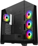 Korpus FSP M340-BA/Midi Tower/Transpar./Black