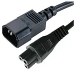 MicroConnect Power Cord Notebook - Stromkabel - IEC 60320 C5 bis IEC 60320 C14 - 1.8 m - Schwarz