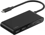 Belkin CONNECT USB-C 5-in-1 with Dual USB-C Ports,bl. AVC022hqBK