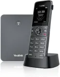 Telefon YEALINK W73P Bezprzewodowy IP Mobilny Szary 1,8 Calowy Wyświetlacz 100 Pozycji Książki Telefonicznej