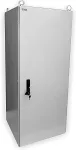 OEM 19" outdoor rack IP55 30U/600mm sheet metal door, 3-point lock