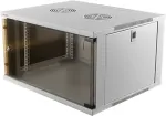DELTACO 19&rdquo; cabinet, 6U, 540x450mm, standing or wall mount, glass do