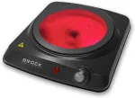 BROCK HPI 3001 BK - Infrared electric cooker - Single-burner - 17,7cm - 1200W - Black