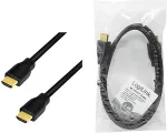 LOGILINK HDMI-Kabel A/M zu A/M, 4K/60 Hz, CCS, schwarz, 1,0m