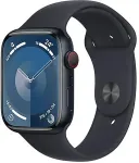 APPLE Watch Series 9 GPS + Cellular 45mm Midnight Aluminium Case with Midnight Sport Band - M/L (MRMD3QF/A)