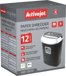 Activejet Shredder ASH-1201D, P-3, 25 l, 5x38 mm shreds, black and silver.