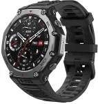 Amazfit T-Rex 3 3.81 cm (1.5") AMOLED 48.5 mm Digital 480 x 480 pixels Touchscreen Black Wi-Fi GPS (satellite)