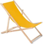 GreenBlue Wooden chair made of quality beech wood with three adjustable backrest positions gold color GB183