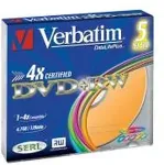 Toorikud DeLOCK 1x5 Verbatim DVD+RW 4,7GB 4x Speed Colour Surface Slimcase