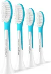PHILIPS | Replacement brush heads | HX6044/90 Sonicare For Kids7+ | Heads | For kids | Number of brush heads included 4 | White/Blue