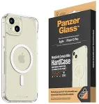 PANZERGLASS &reg; HardCase Transparent w. White MagSafe & D3O&reg; iPhone 15 Plus