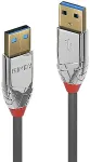 Lindy USB 3.0 Kabel Typ A/A Cromo Line M/M 5m