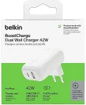 Belkin BOOSTCHARGE 42W - 30W USB-C PD PPS + 12W USB-A DUAL WALL CHARGE