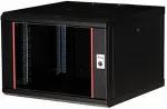 EQUIP 19" Netzwerkschrank Glast&uuml;r PM 600x600mm 7HE schwarz