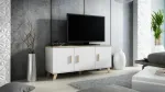Cama MEBLE Cama sideboard LOTTA 150 3D valge + sonoma oak