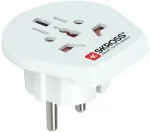 Skross Maailmast Euroopasse reisiadapter - jaem&uuml;&uuml;k (valge)