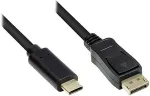 Alcasa Good Connections Adapterkabel USB-C an DP1.2 schwarz 5m