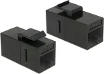 DELOCK Keystone Modul RJ45 Buchse > RJ45 Buchse Cat.6 UTP schwarz (86381)
