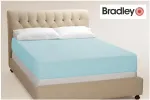 Bradley kummiga voodilina, 180 x 200 cm, helesinine 2 t&uuml;kki
