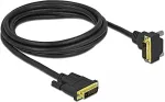 Delock DVI Kabel 24+1 Stecker zu 24+1 Stecker gewinkelt 2 m