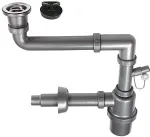 No name 1-BOWL SINK SIPHON - WITH CLICK-CLACK PLUG 3.5'