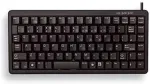 Klaviatuur CHERRY Slim Line G84-4100 - Tastatur - PS/2, USB - 86 Tasten - Schwarz - Englisch - US (G84-4100LCMEU-2)